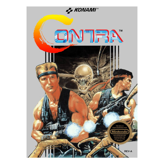 Contra Video Game Poster Print Wall Art 16"x24"
