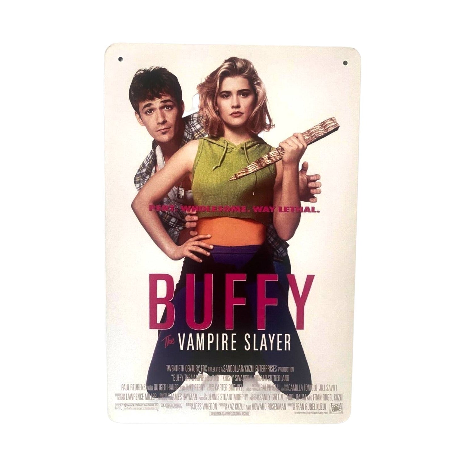 Buffy the Vampire Slayer Movie Poster Metal Tin Sign 8"x12"
