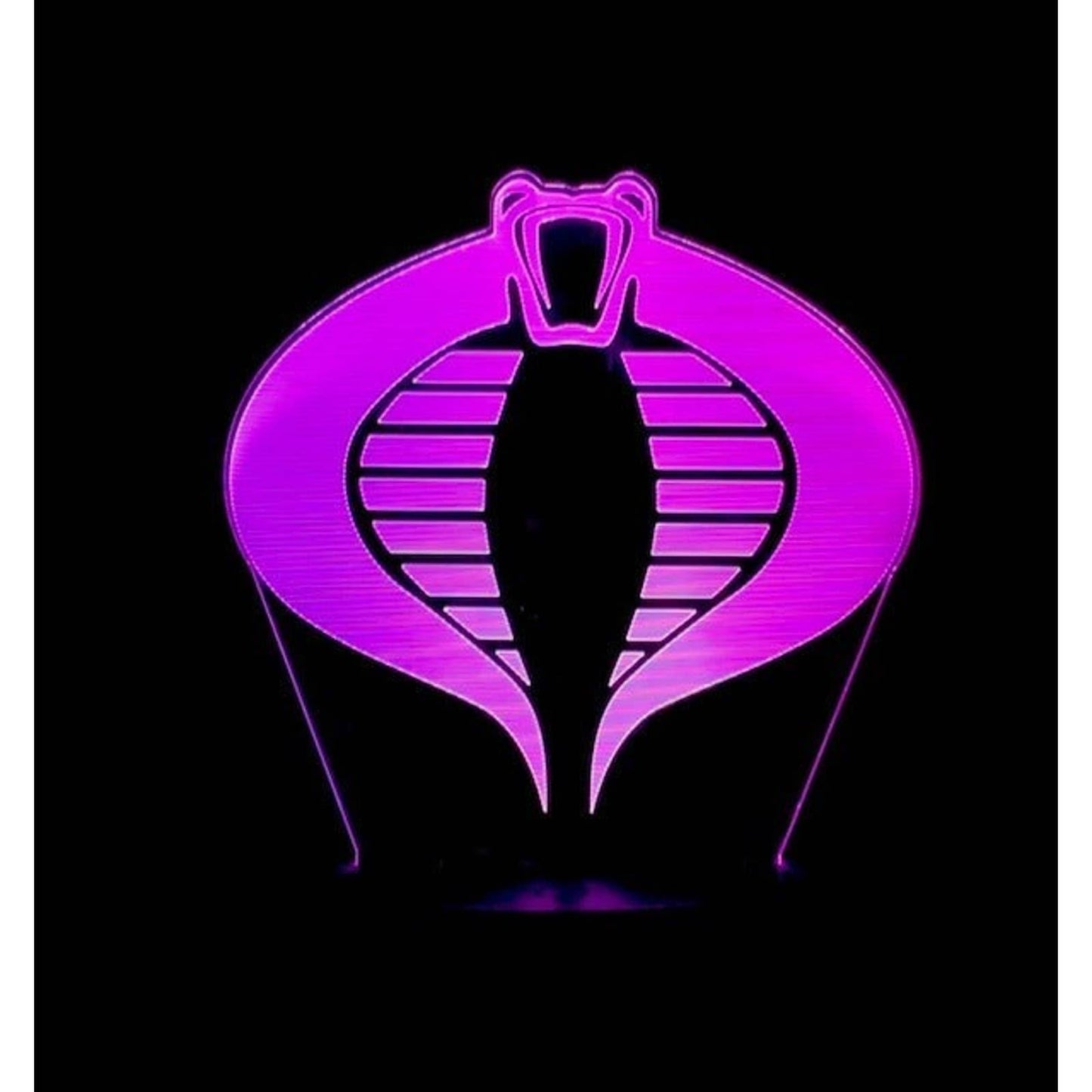 Cobra 3D LED Night-Light 7 Color Changing Lamp w/ Touch Switch