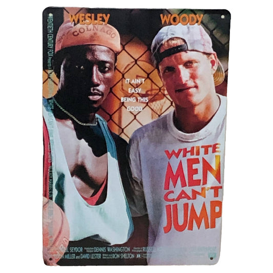 White Men Can’t Jump Movie Poster Metal Tin Sign 8"x12"