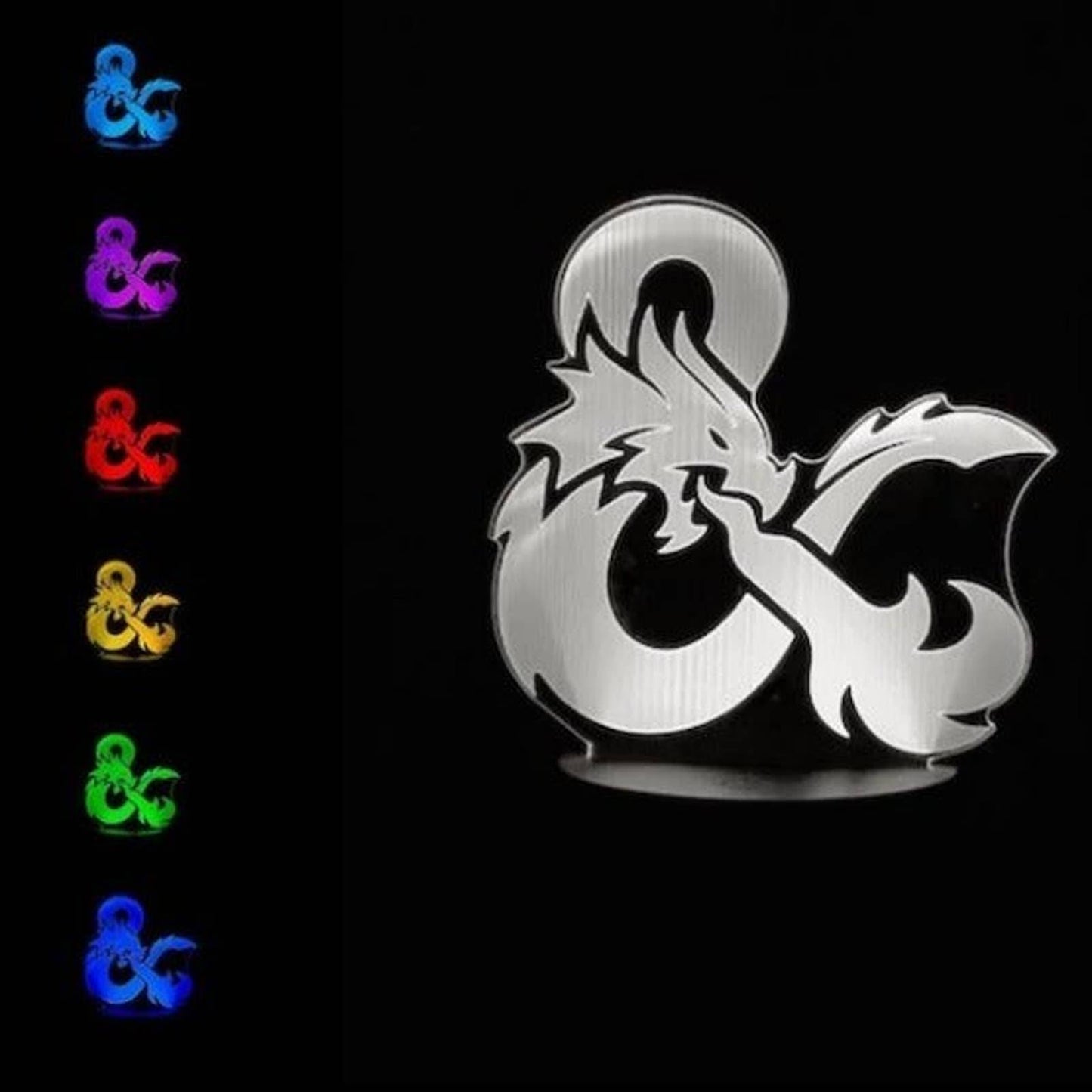 Dungeons & Dragons  3D LED Night-Light 7 Color Changing Lamp w/ Touch Switch