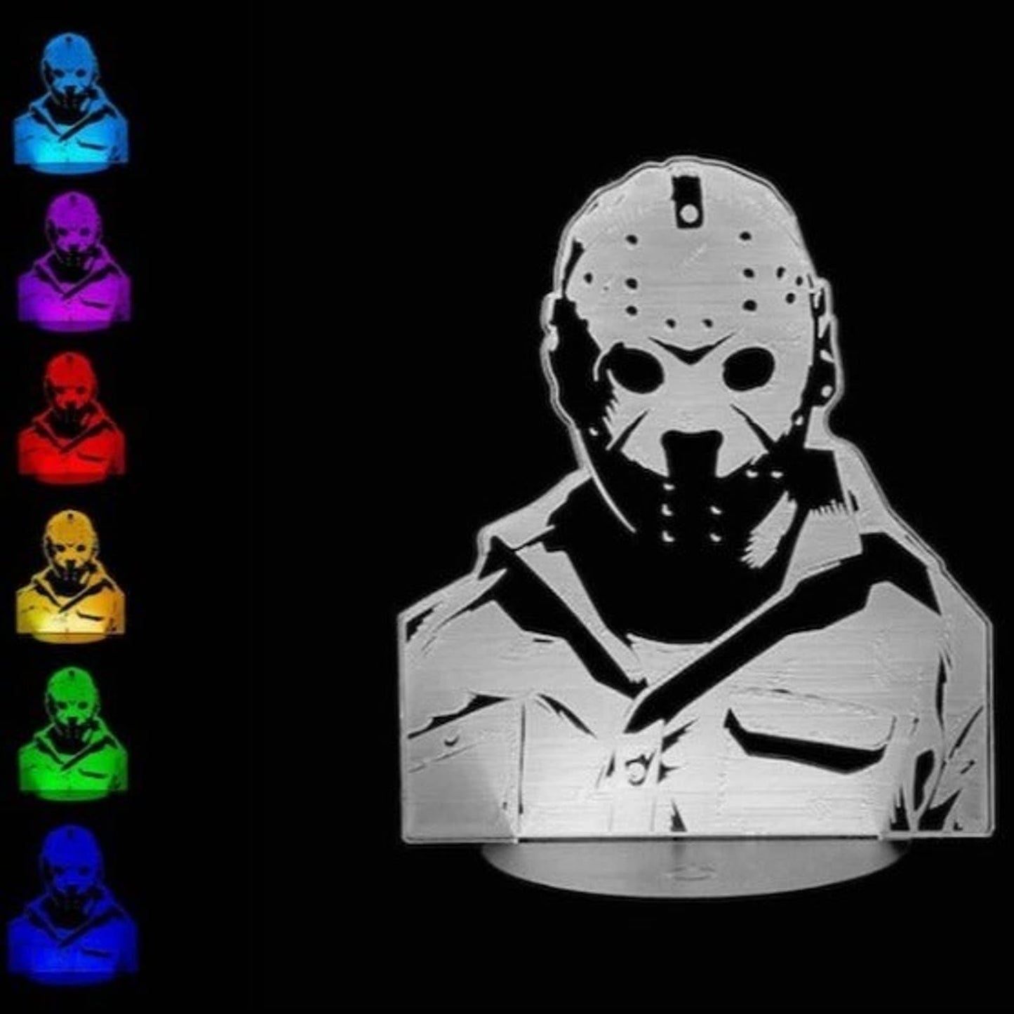 Jason - Friday the 13th 3D LED Night-Light 7 Color Changing Lamp w/ Touch Switch