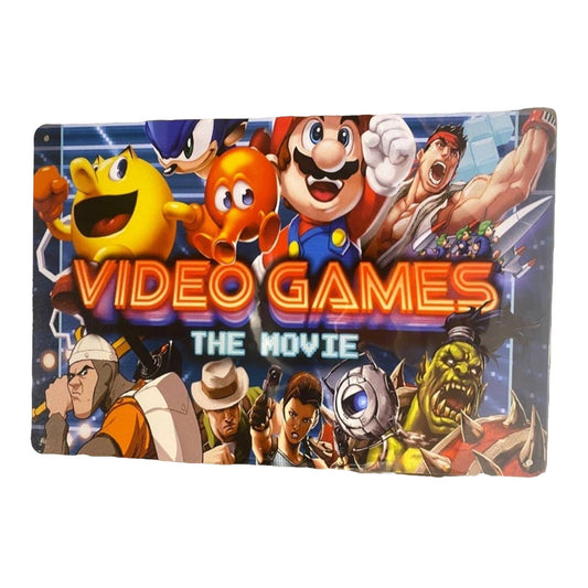 Video Games The Movie Poster Metal Tin Sign 8"x12"