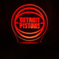 Detroit Pistons 3D LED Night-Light 7 Color Changing Lamp w/ Touch Switch