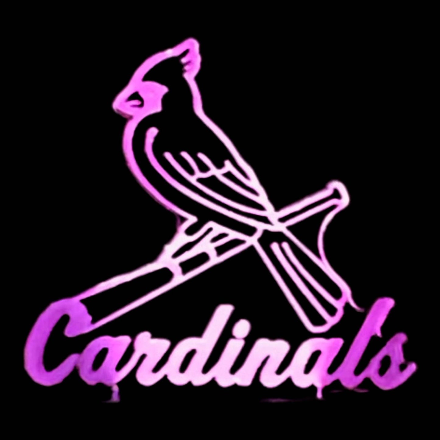 St. Louis Cardinals 3D LED Night-Light 7 Color Changing Lamp w/ Touch Switch