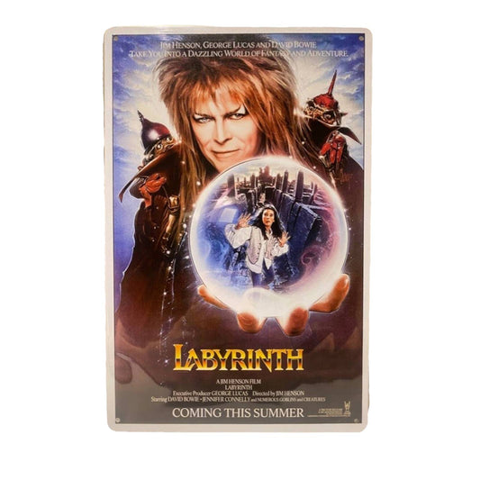 LabyrinthMovie Poster Metal Tin Sign 8"x12"