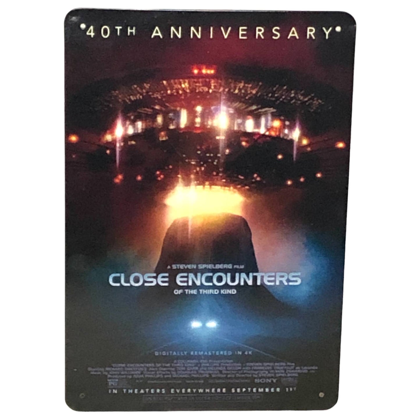 Close Encounters Movie Poster Metal Tin Sign 8"x12"
