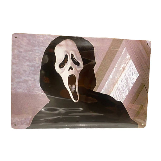 Ghostface Scream Photo Movie Poster Metal Tin Sign 8"x12"