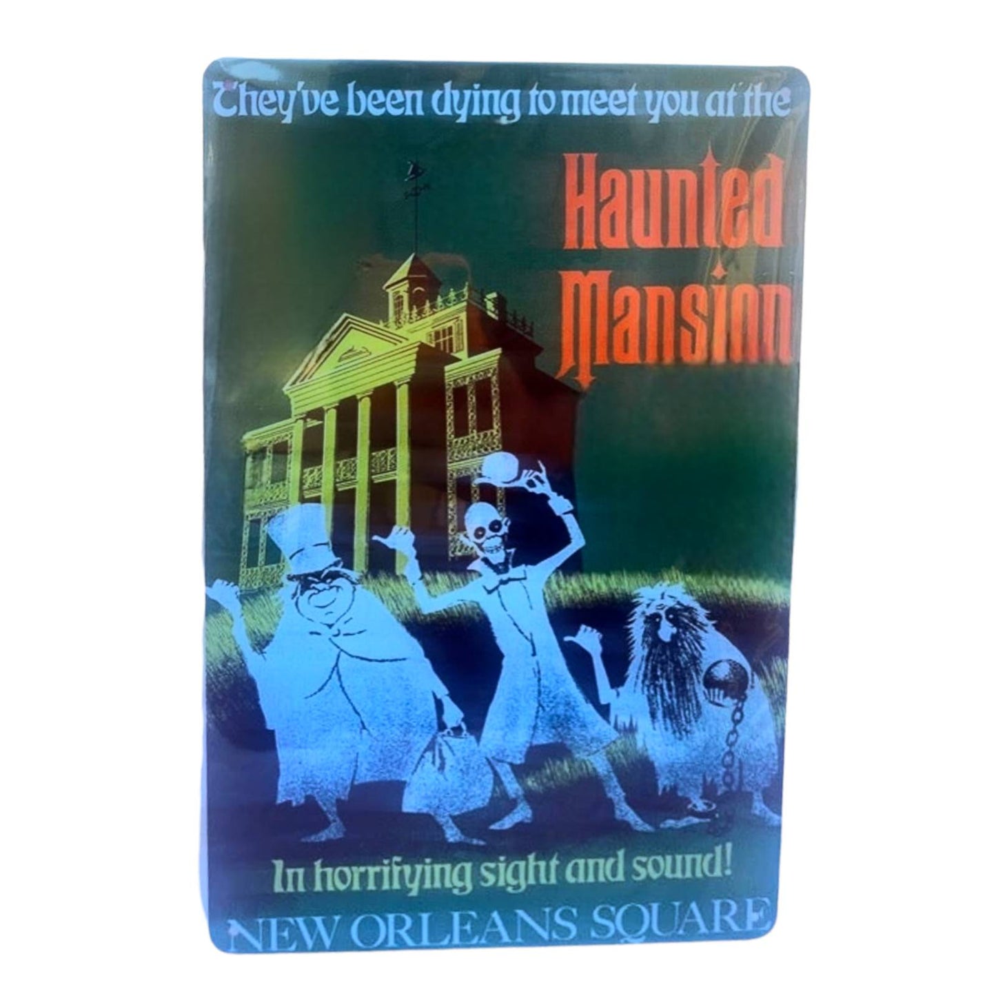 Haunted Mansion Sight & Sound Poster Metal Tin Sign 8"x12"