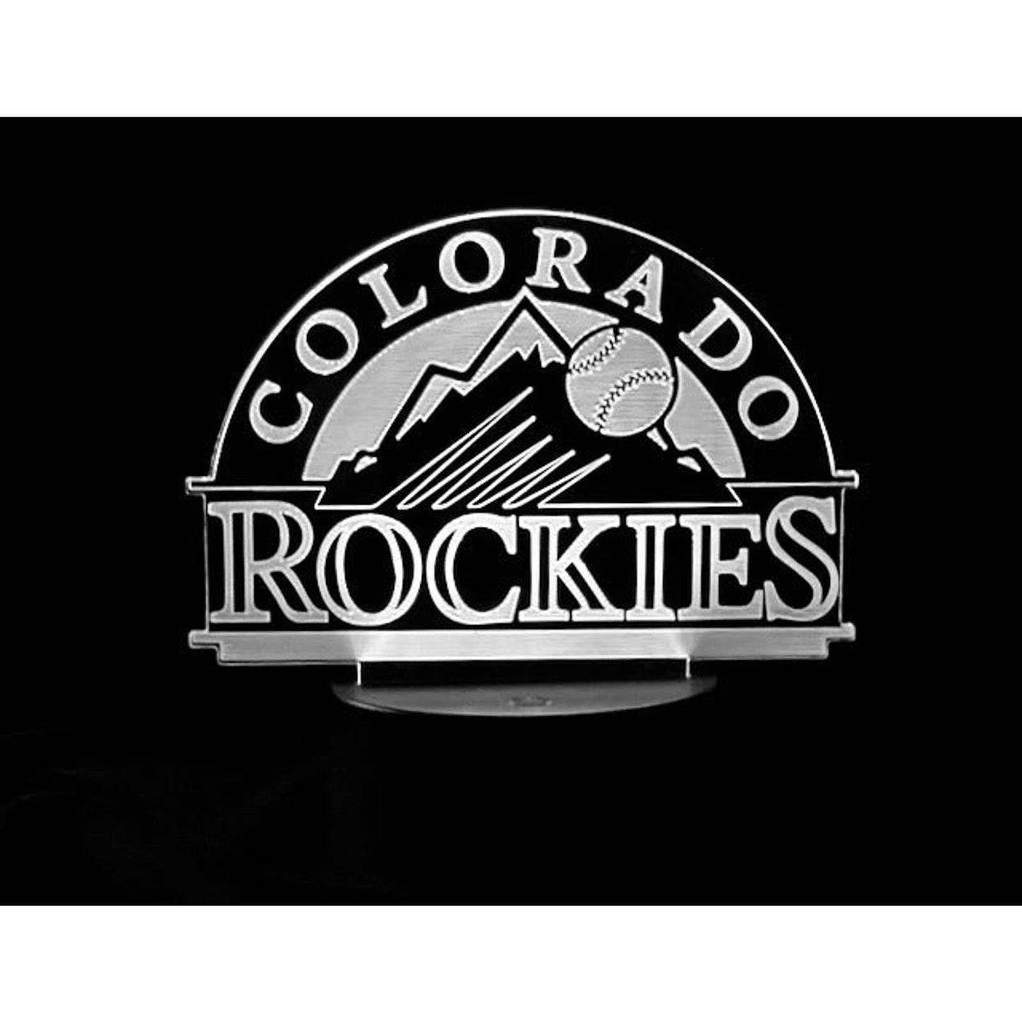Colorado Rockies 3D LED Night-Light 7 Color Changing Lamp w/ Touch Switch