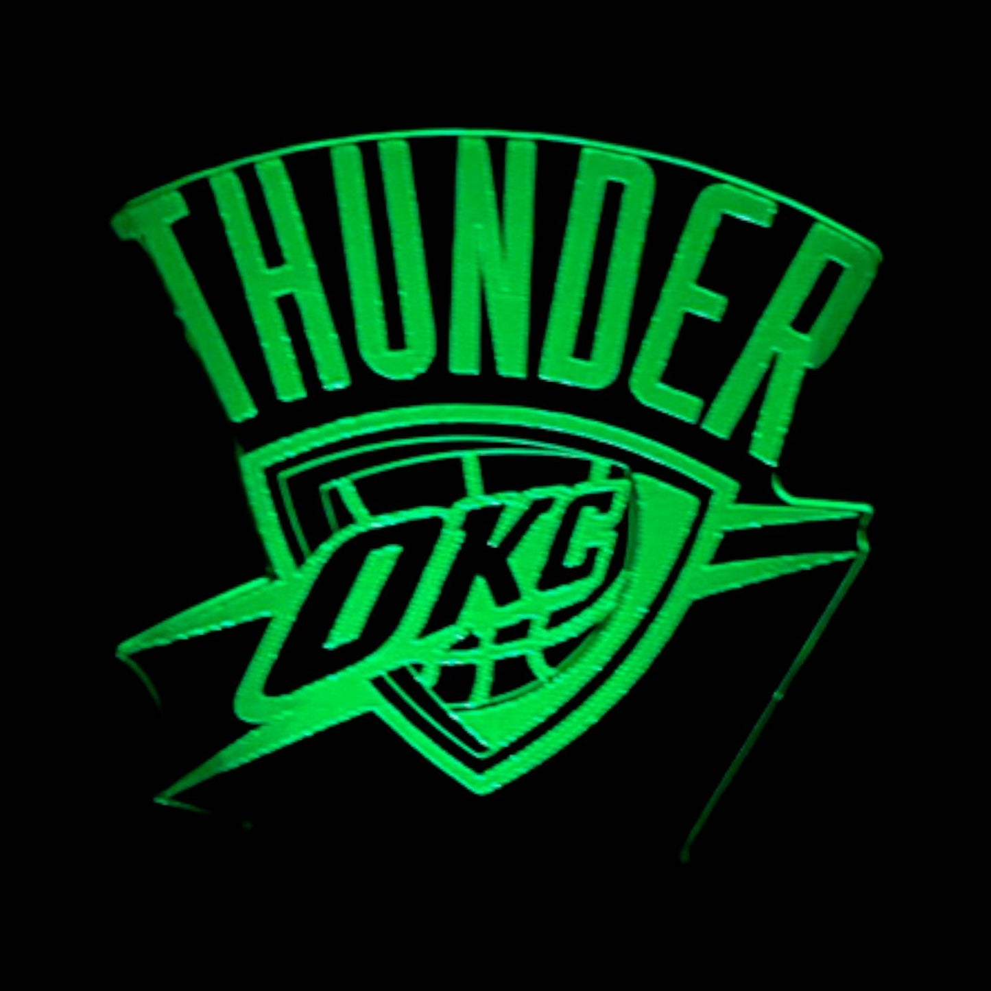 Oklahoma City Thunder 3D LED Night-Light 7 Color Changing Lamp w/ Touch Switch