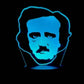Edgar Alan Poe 3D LED Night-Light 7 Color Changing Lamp w/ Touch Switch