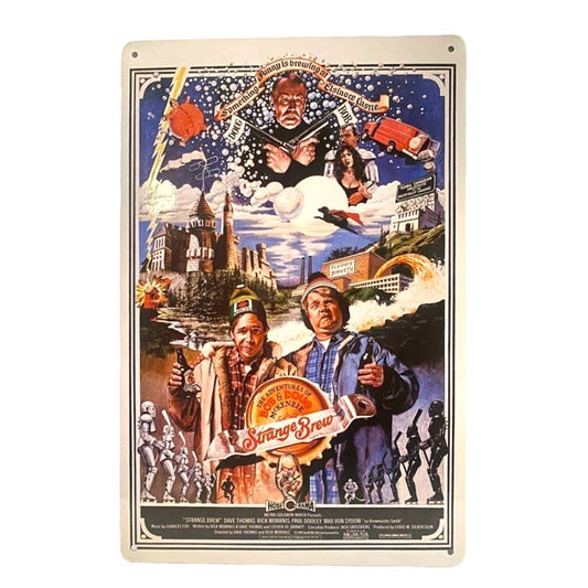 Strange Brew Movie Poster Metal Tin Sign 8"x12"