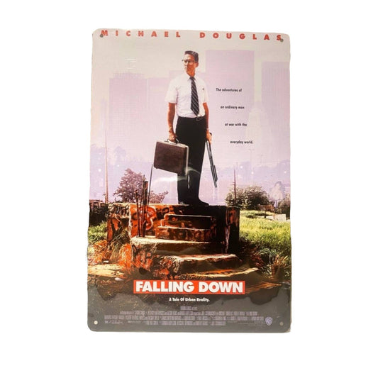 Falling Down Movie Poster Metal Tin Sign 8"x12"