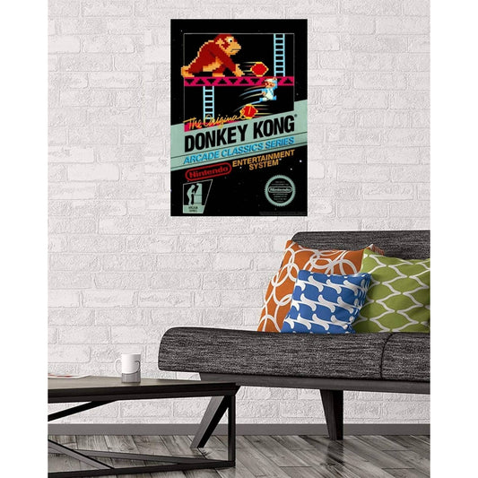 Donkey Kong Video Game Poster Print Wall Art 16"x24"