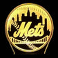 New York Mets  3D LED Night-Light 7 Color Changing Lamp w/ Touch Switch