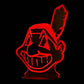 Cleveland Indians 3D LED Night-Light 7 Color Changing Lamp w/ Touch Switch