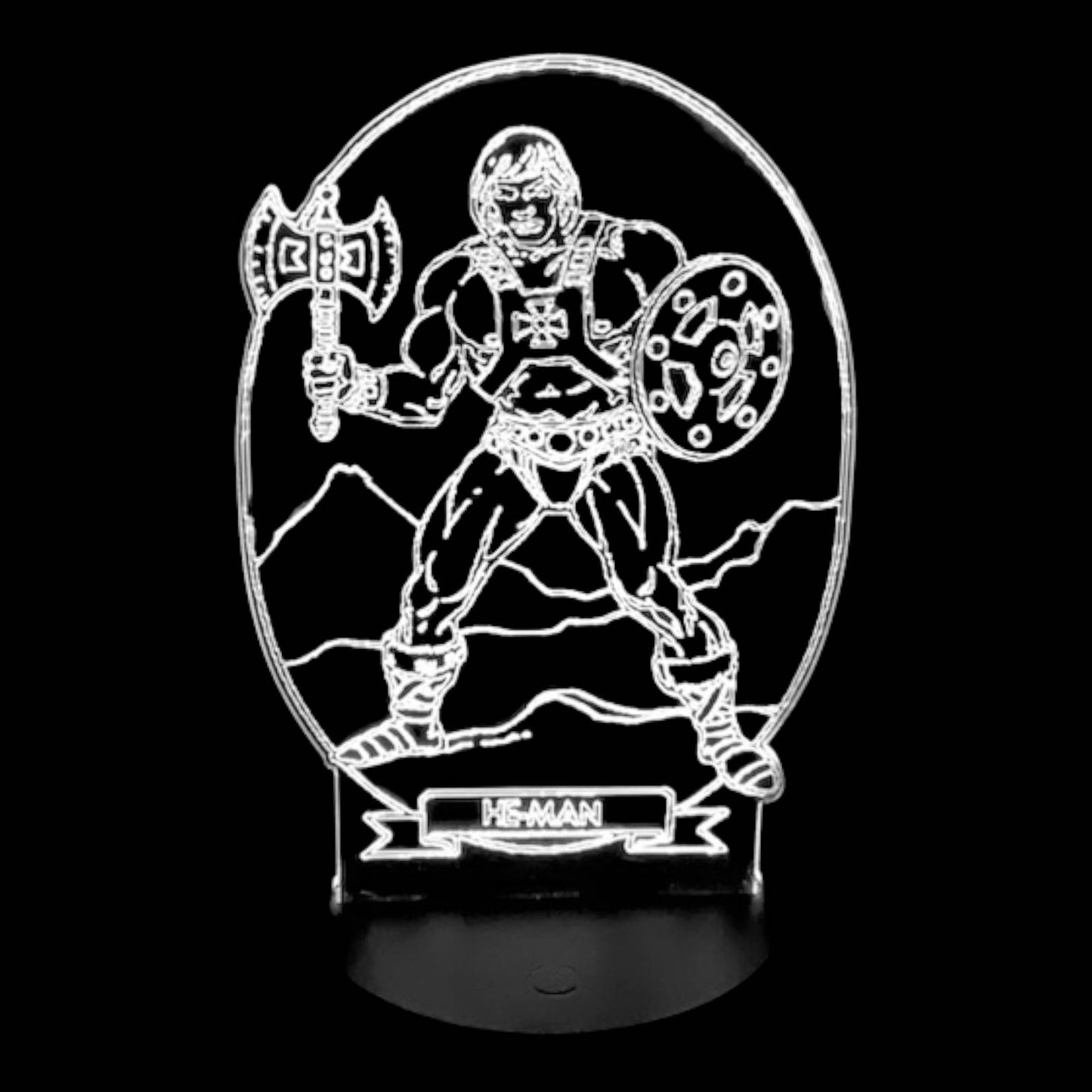 He-Man 3D LED Night-Light 7 Color Changing Lamp w/ Touch Switch