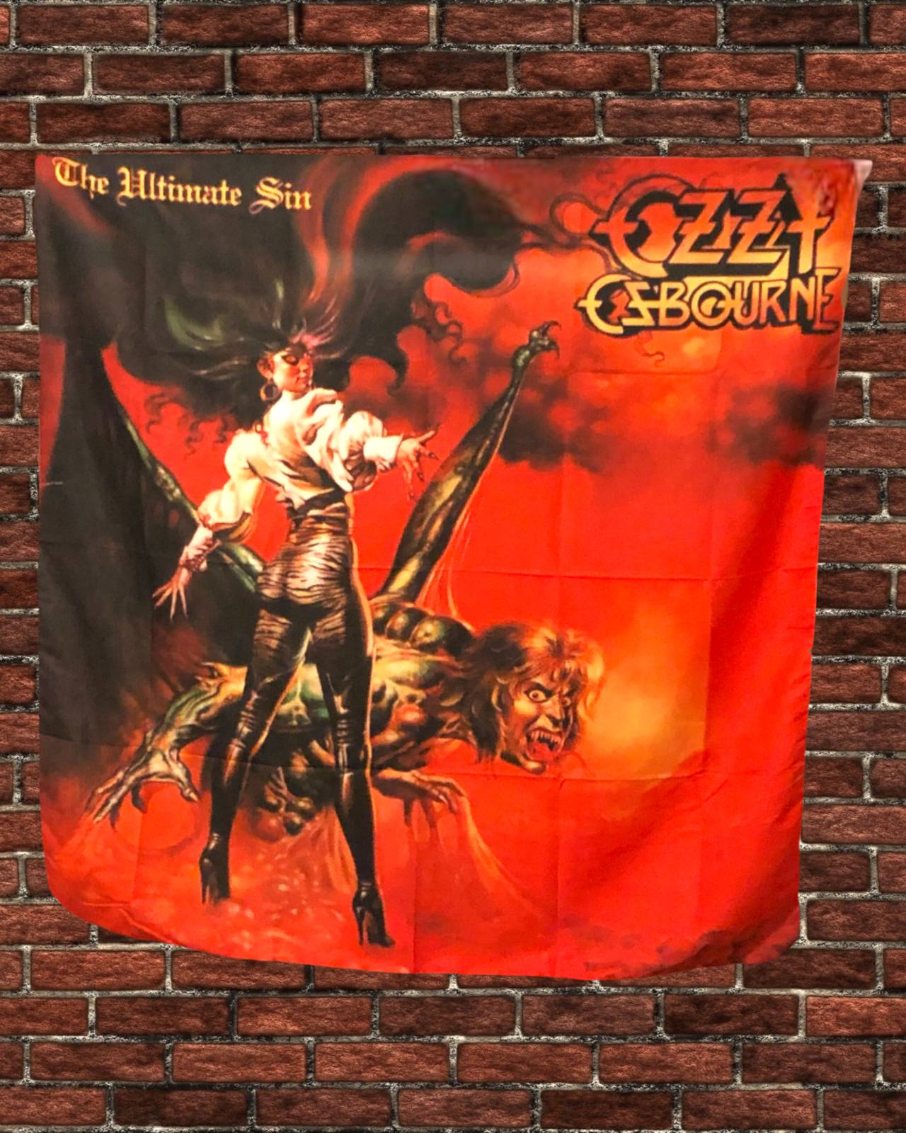48" x 48" Ozzy Osbourne 'The Ultimate Sin' Tapestry Wall Hanging Décor