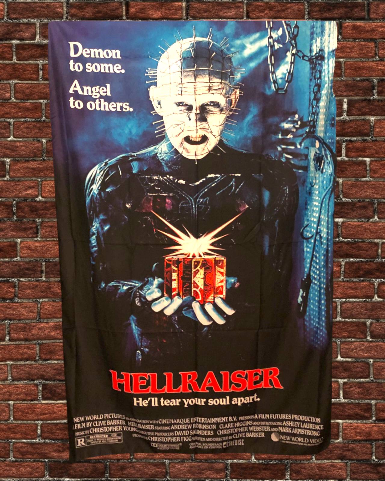 36" x 60" HELLRAISER Tapestry Wall Hanging Décor