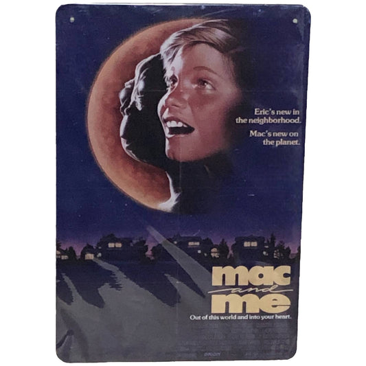 Mac And Me Movie Poster Metal Tin Sign 8"x12"