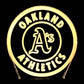 Oakland Athletics  3D LED Night-Light 7 Color Changing Lamp w/ Touch Switch