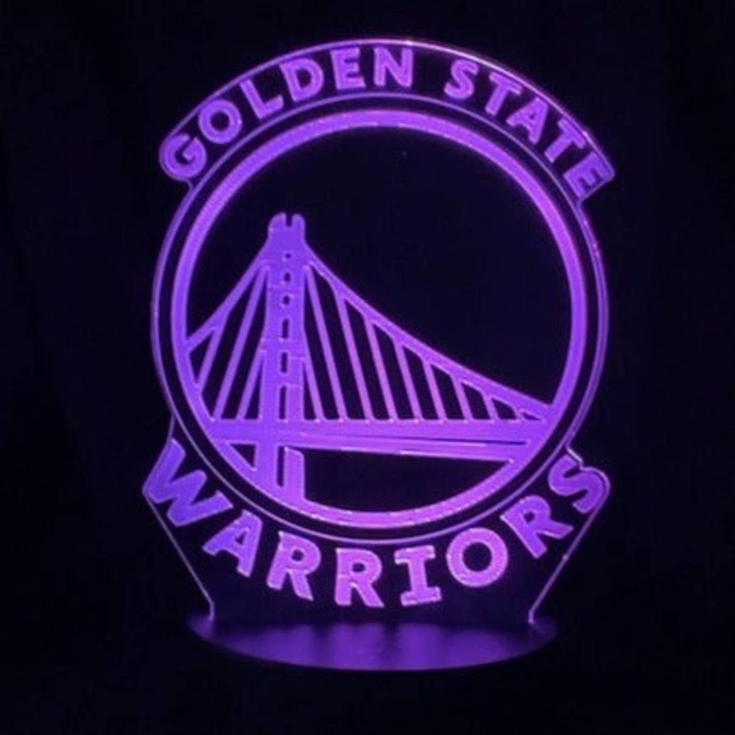 Golden State Warriors  3D LED Night-Light 7 Color Changing Lamp w/ Touch Switch