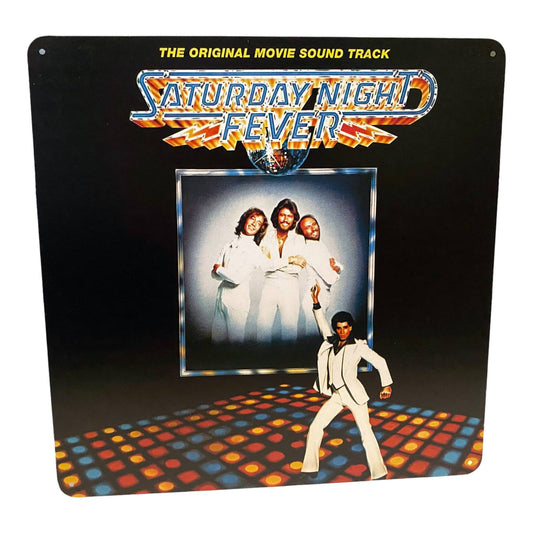 Saturday Night Fever Soundtrack Album Cover Metal Print Tin Sign 12"x 12"