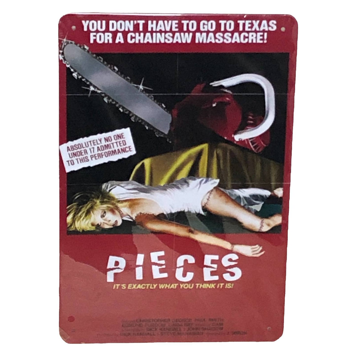 Pieces Movie Poster Metal Tin Sign 8"x12"