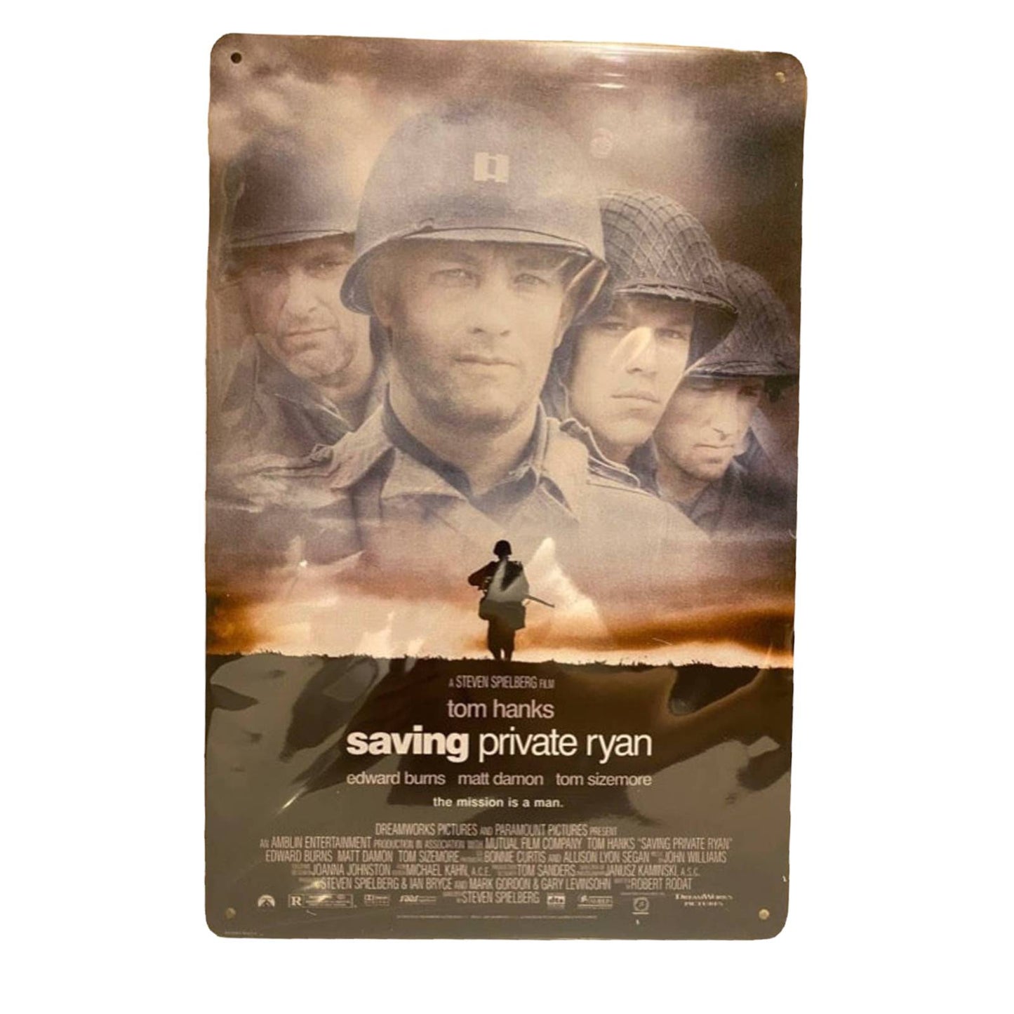 Saving Private Ryan Movie Poster Metal Tin Sign 8"x12"