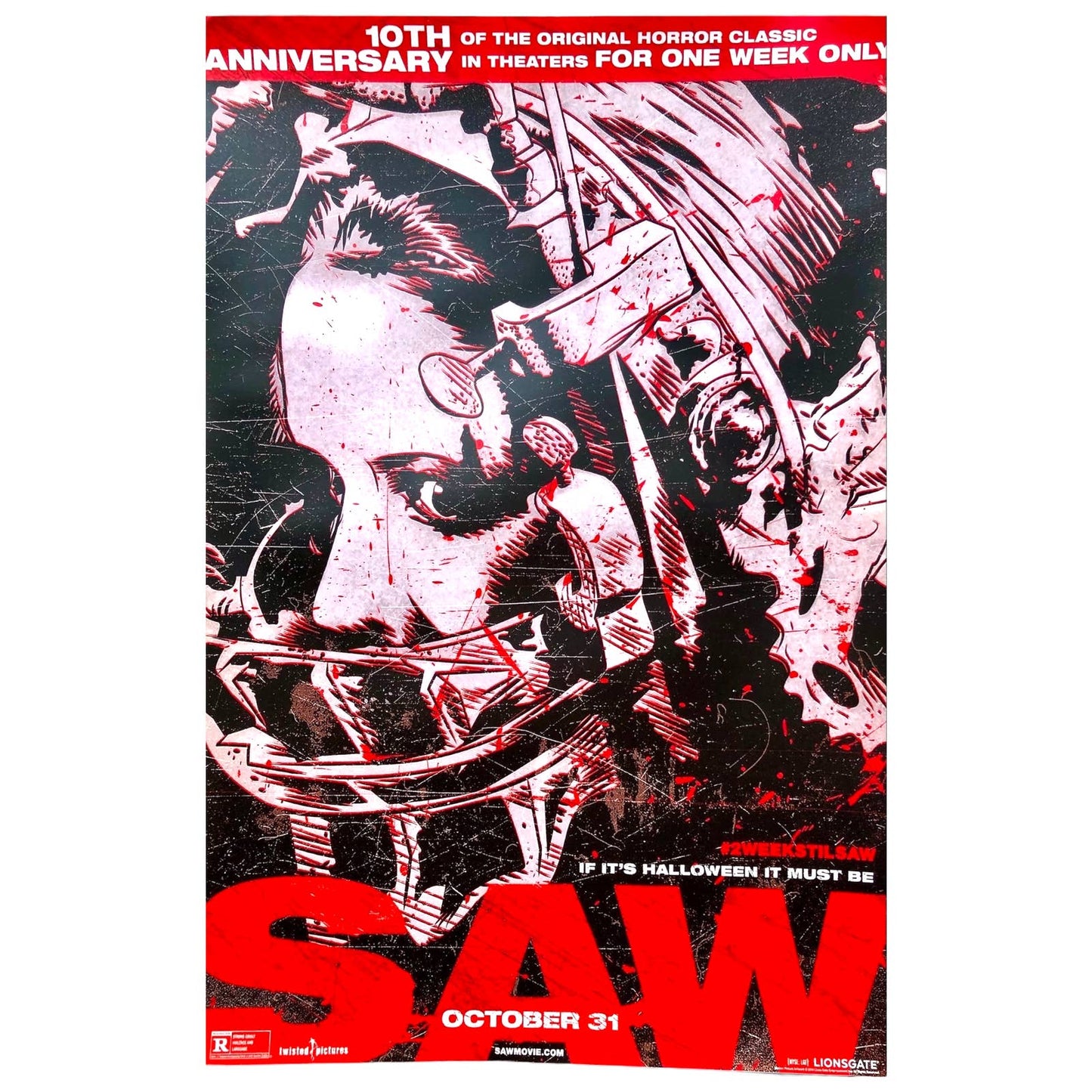 SAW Movie Poster (2004) - Horror Film Reproduction Poster