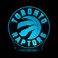 Toronto Raptors 3D LED Night-Light 7 Color Changing Lamp w/ Touch Switch