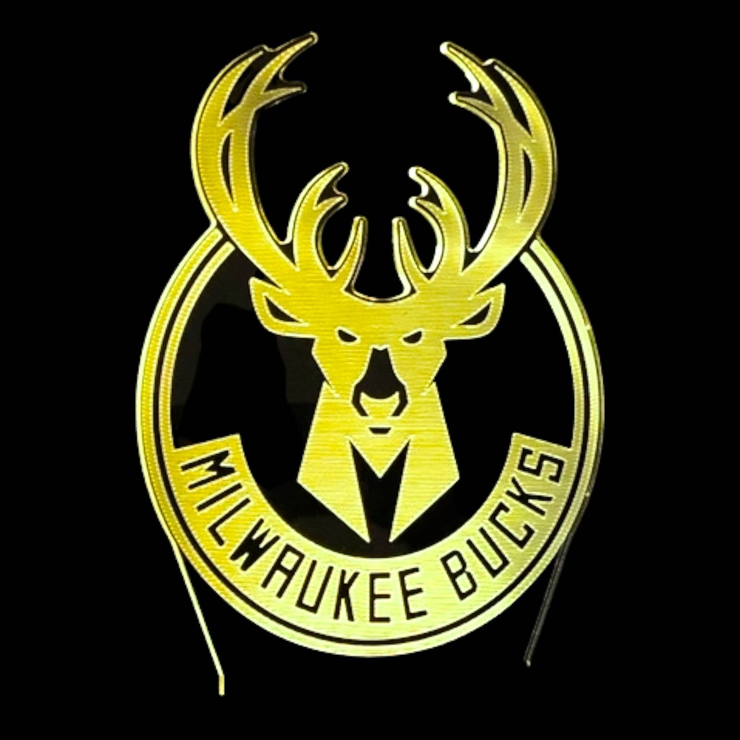Milwaukee Bucks 3D LED Night-Light 7 Color Changing Lamp w/ Touch SwitchN/A