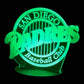 San Diego Padres 3D LED Night-Light 7 Color Changing Lamp w/ Touch Switch